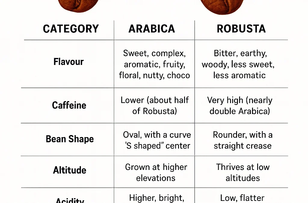 Arabica vs. Robusta: The Tale of Two Beans (and Why We Choose Only the Best Arabica)